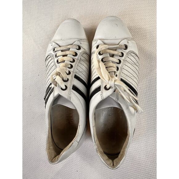 Versace Collection White Low Top Leather‎ Sneakers size 10 main image 14